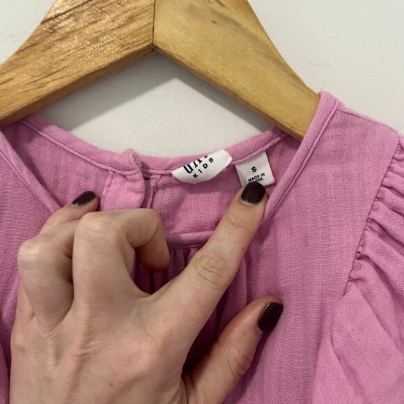 Gap Girl's Purple Ruffle Mini Dress Size Small - Picture 3 of 6